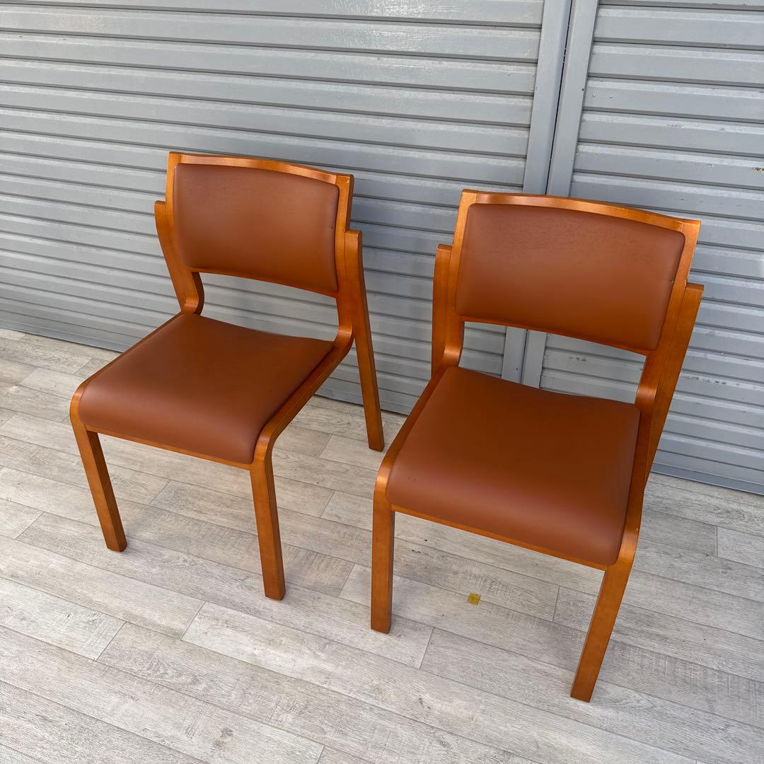 arflex アルフレックス NU ダイニングチェア　2脚セット　現状