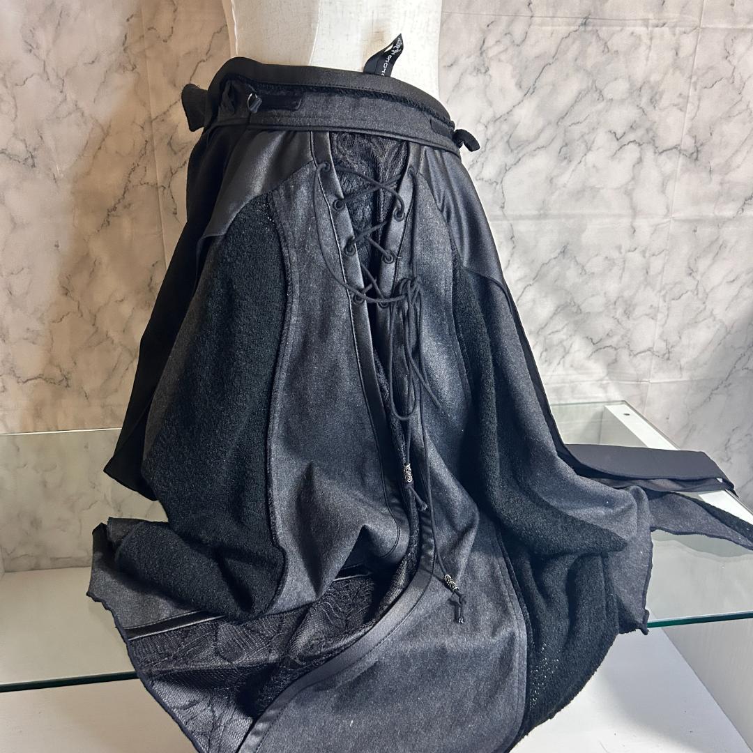 OZZON OZZCROCE オッズオン オッズクローチェ 黒 蝙蝠型ポンチョ