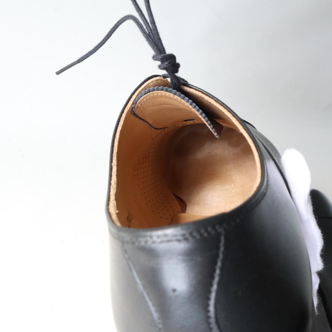 ほぼ未使用スコッチグレイン　シャインオアレイン　ストレートチップ　黒　24.5