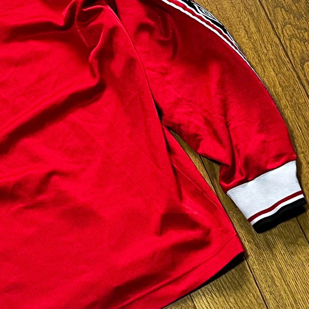 90s y2k SHARP umbro OLD vintage ハーフジップ 赤