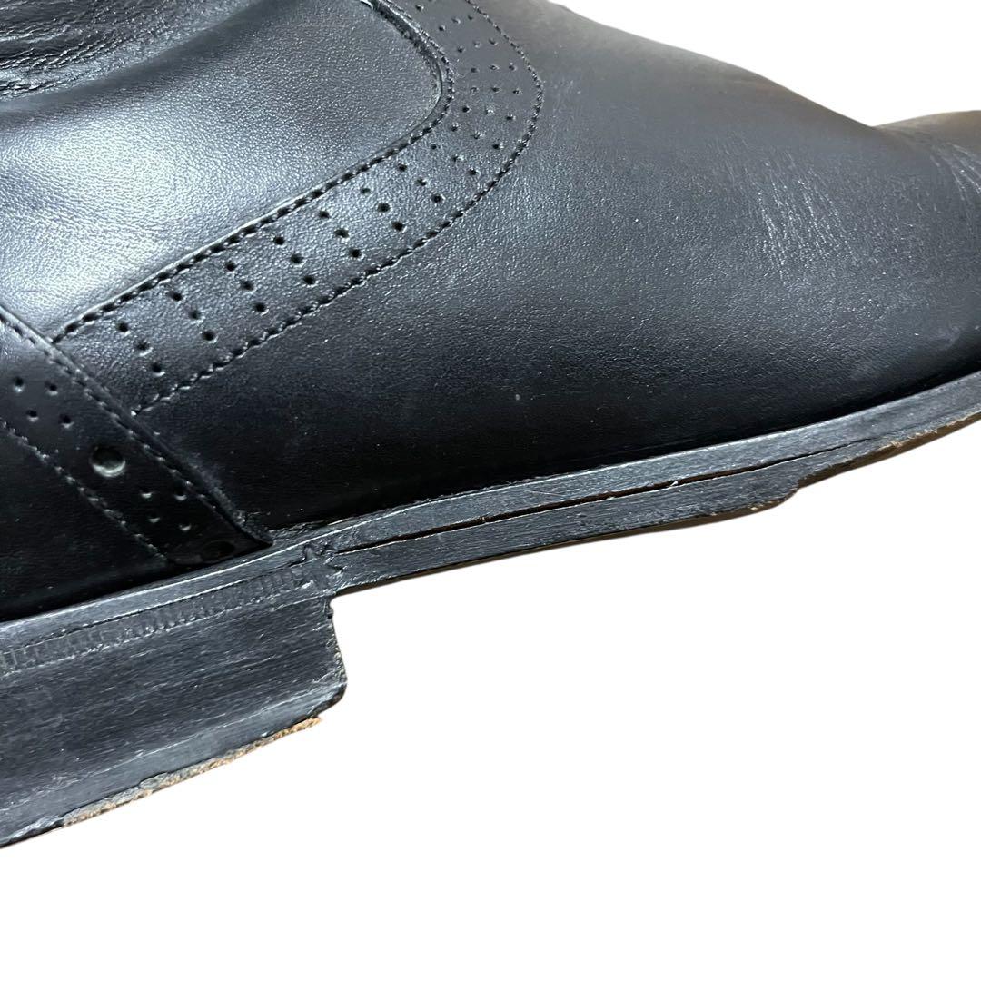 おっすおらクリリン D&G ドルガバ レザー　ムートン　ブーツ 8.5 黒