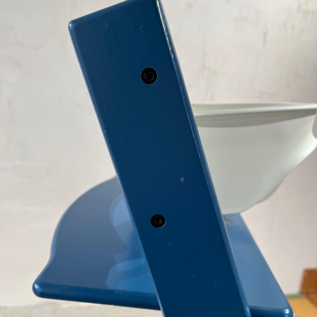 ストッケ　トリップ トラップ　ブルー　　+ベビーセット　+おまけクッション