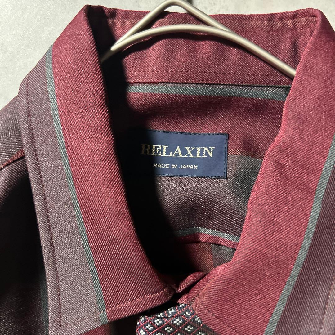 （NA）ヴィンテージ ダブル セットアップ シャツ ネクタイ ピンバッチセット