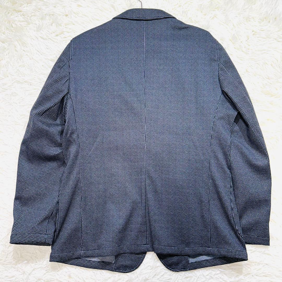 【未使用タグ付】パジャマスーツプリントジャージセット 千鳥格子 グレーゆったりL