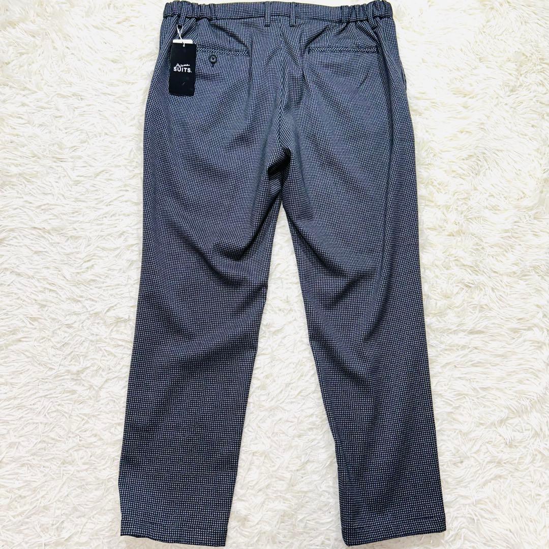 【未使用タグ付】パジャマスーツプリントジャージセット 千鳥格子 グレーゆったりL