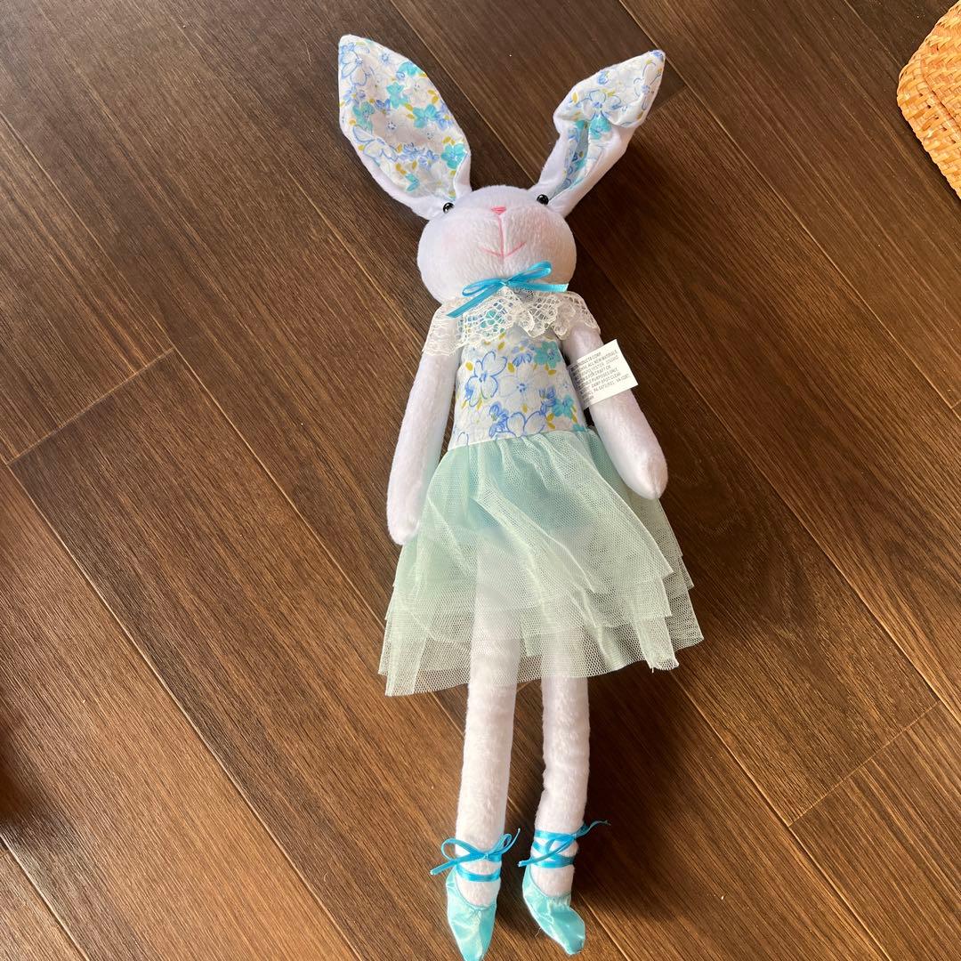 うさちゃんドール　二体セット　耳はワイヤー入り