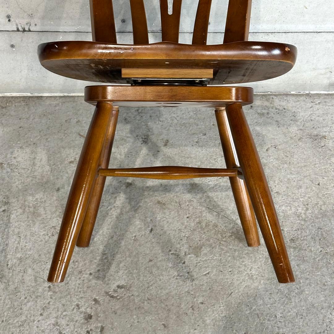 カリモク コロニアル 回転チェア ダイニングチェア 木製 椅子 COLONIAL