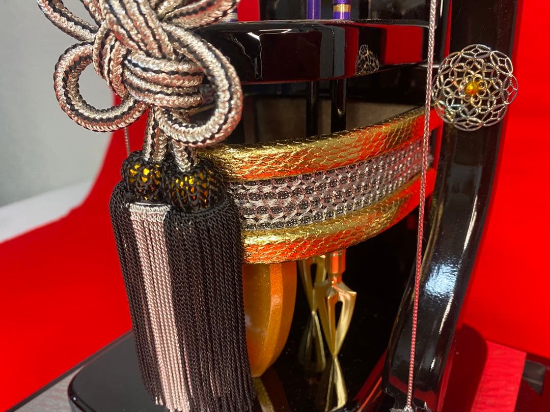 破魔弓　コンパクトガラスケース１０号・間口約２３×奥行約２２×高約３９㎝