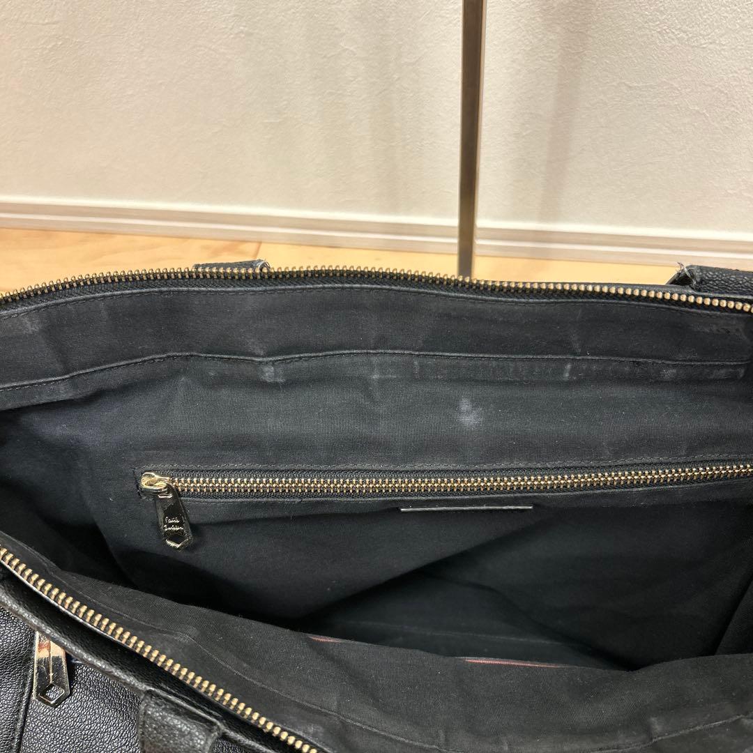 ポールスミス シグネチャー ジップストライプ トートバッグ 肩掛け 黒