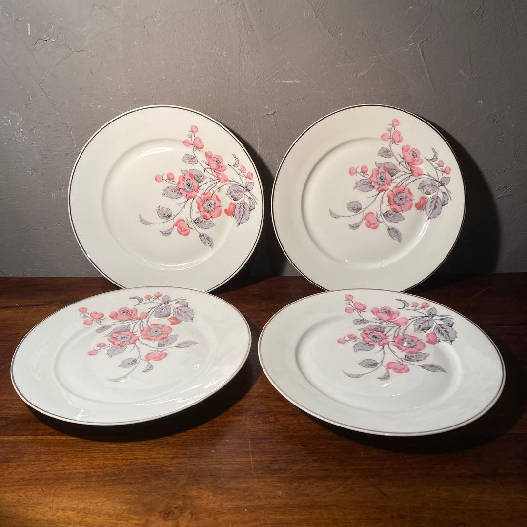 稀少 Limoges ルネ・レトゥヌール 23cmプレート 8枚 ヴィンテージ