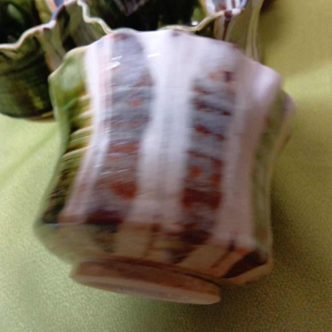 魯山人写し　中垣連次作　秀峰窯　織部 小丼 中鉢　多用鉢 椀　5客