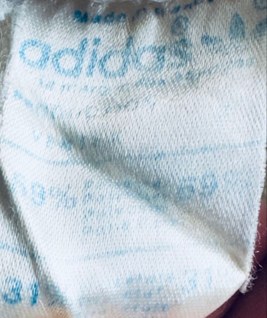 希少 adidas フランス製 VENTEX トラックジャケット 薄ベージュ×紺