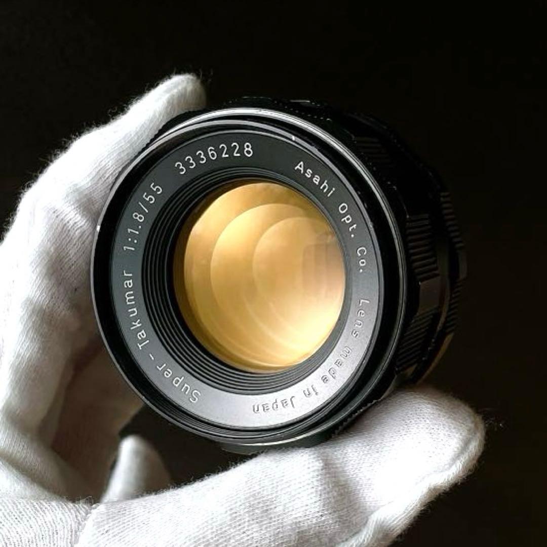 【虹色美フレア】 Super Takumar 55mm f1.8 整備済 m42