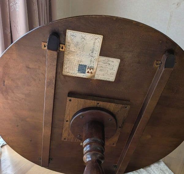 柏木工 ラウンドテーブル ヴィンテージ品 送料込・匿名配送