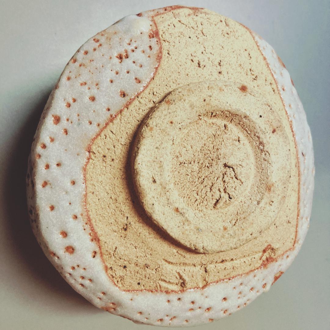 【値下げ】 奥磯太覚 志野 茶碗 【真正保証】