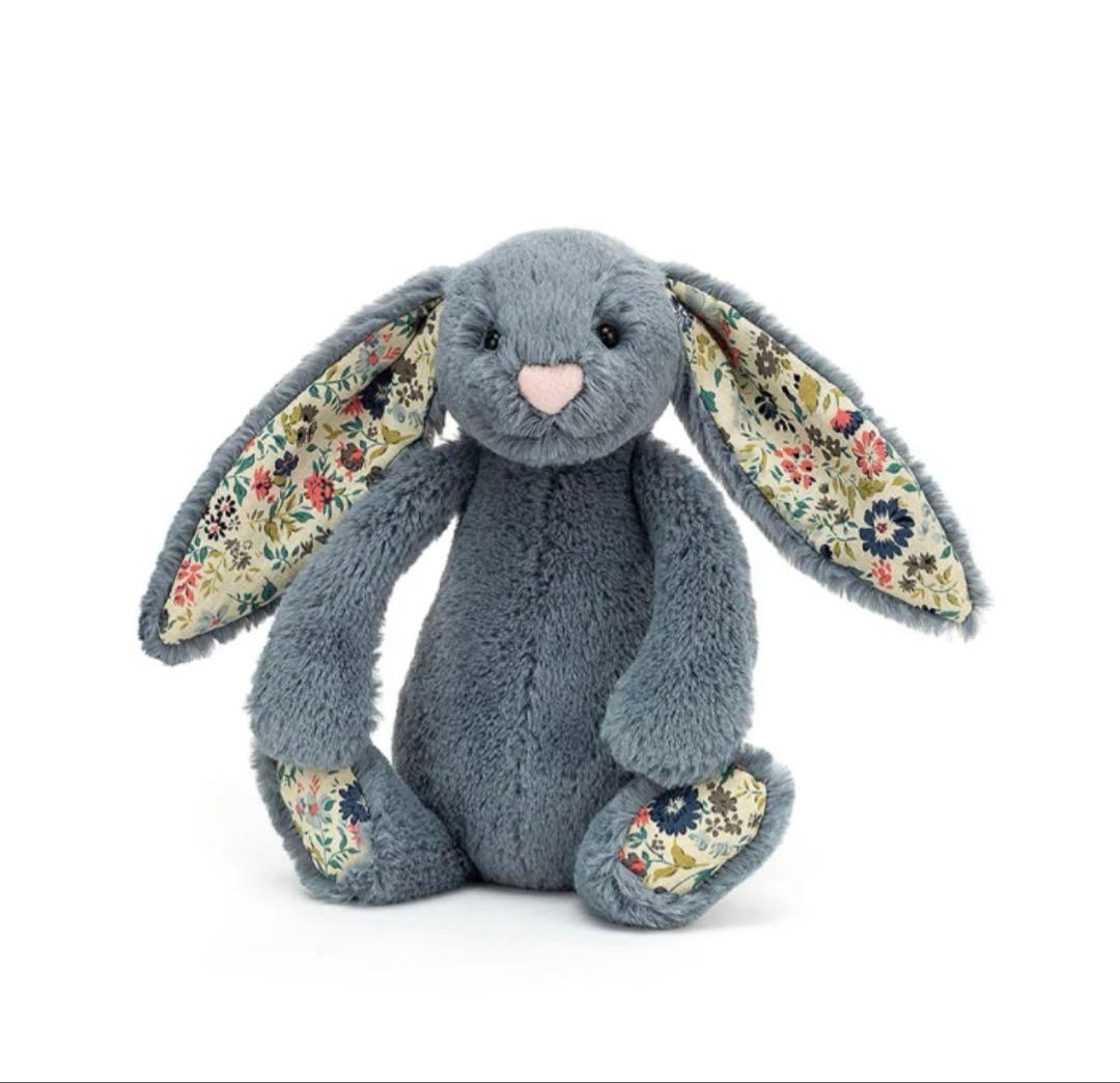 ぬいぐるみ  Small Blossom Dusky Blue Bunny