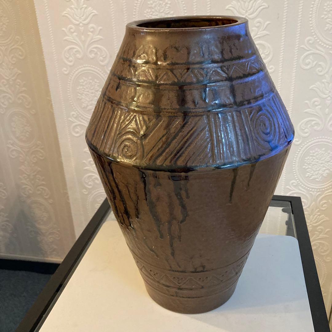 行基焼 行基窯 加藤博明 花瓶 壺 骨董 アンティーク