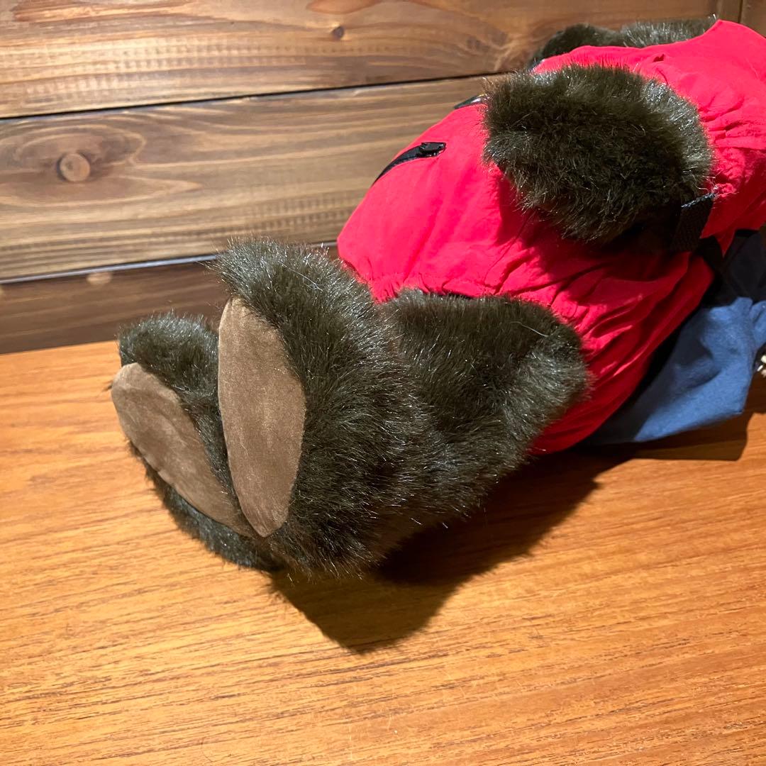 llbean teddy bear コラボ　ぬいぐるみ　アノラックパーカー　赤
