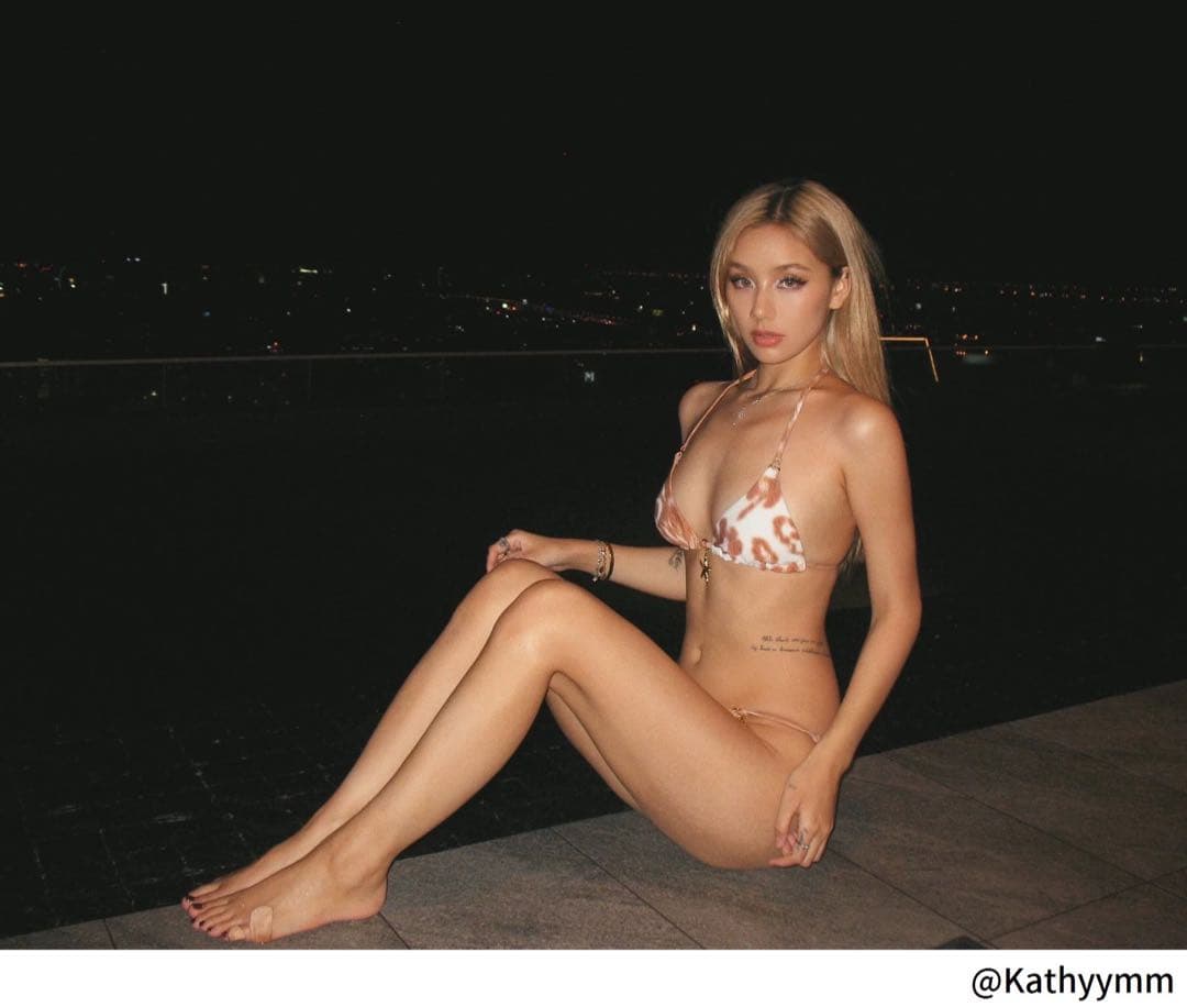 RoomSERVICE 鹿柄ロゴプリント ビキニy2k Nodress