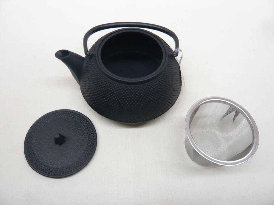 『鉄瓶兼用急須 5型新アラレ』満水650ml ガス・IH対応 南部鉄器 日本製