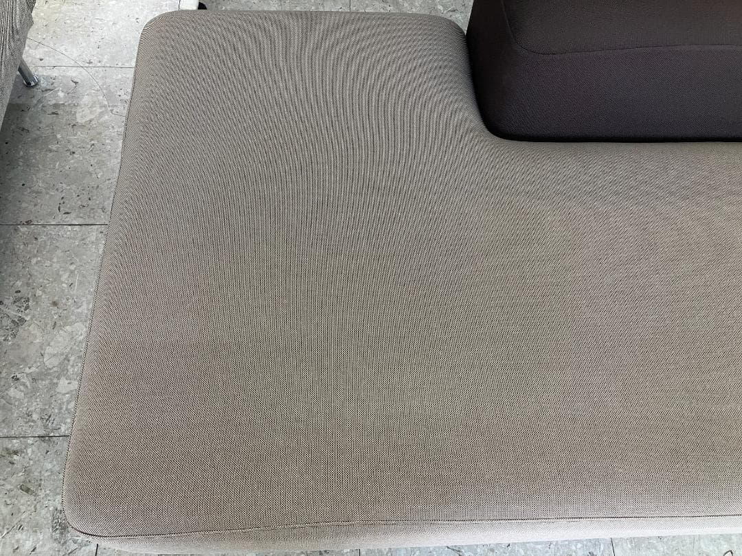 無印良品 2人掛けソファ オットマン付き ベージュ