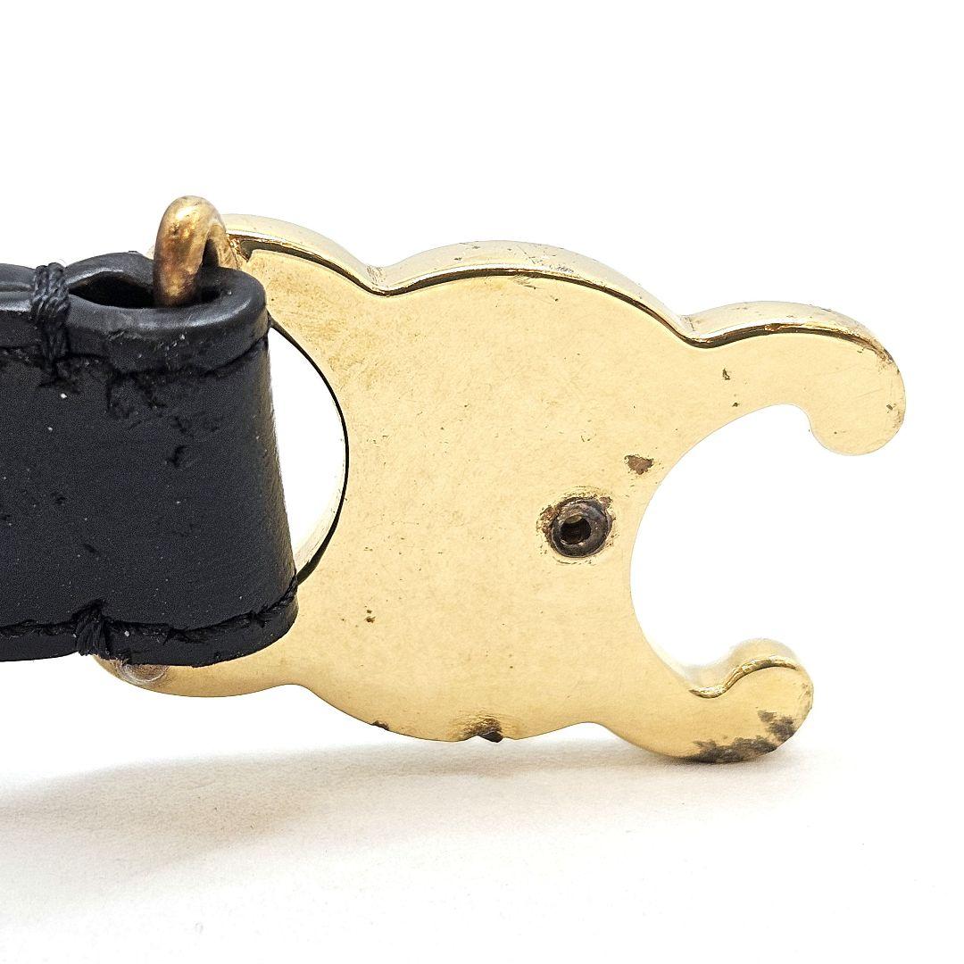 CELINE セリーヌ 黒 トリオンフ ベルト ティーン ジャンク品