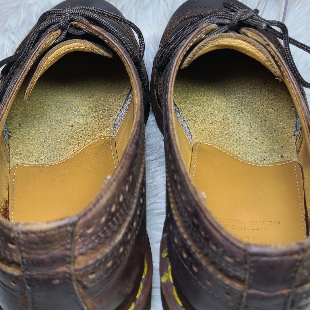 【Dr.Martens】フルブローグ ウイングチップ　イングランド製　ブラウン