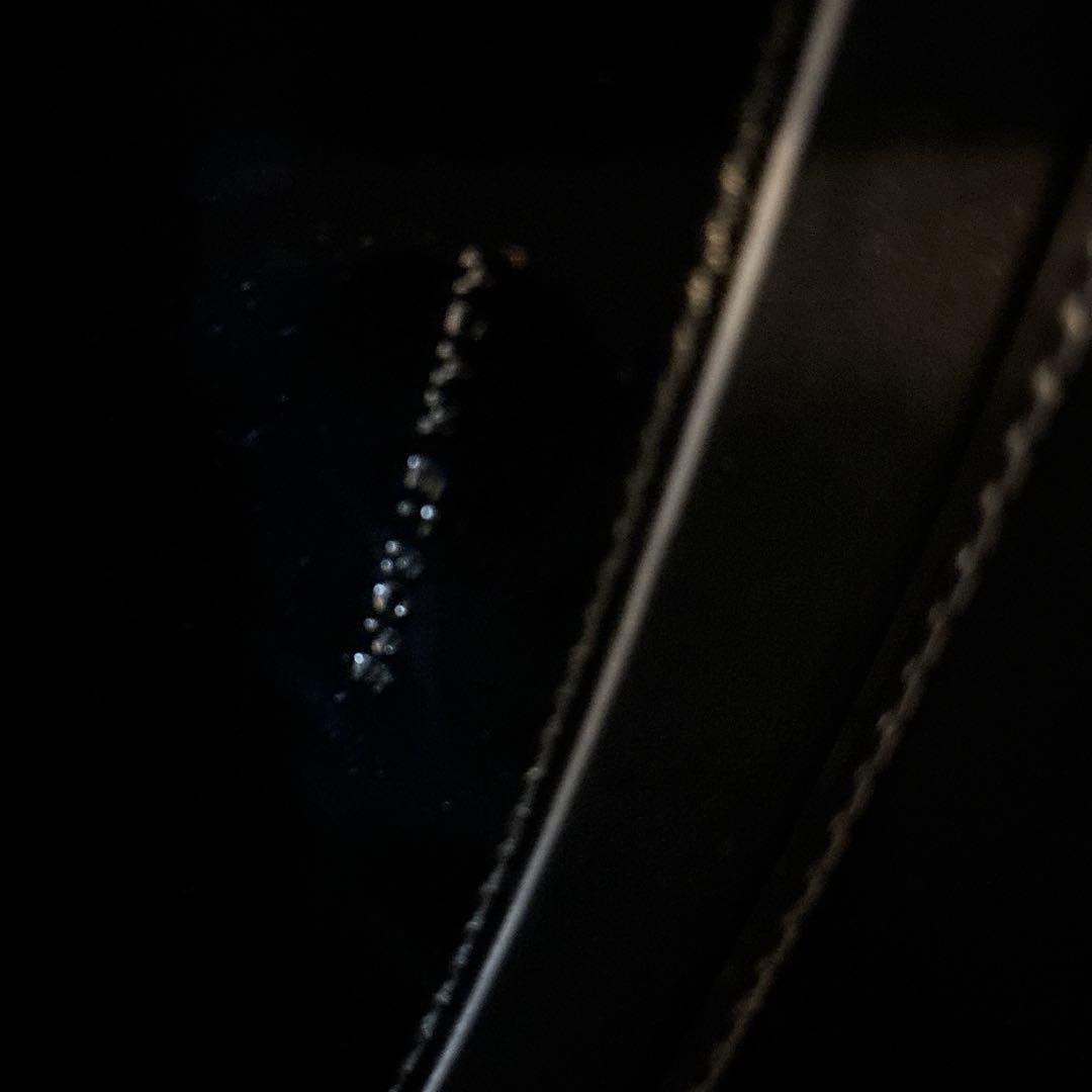 アダムエロペ スプリットレザーフラップショルダーバッグ ブラック