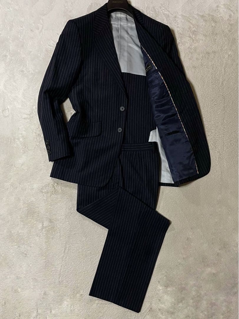 ポールスミス × 伊生地 パイピングデザイン セットアップスーツ M 美品