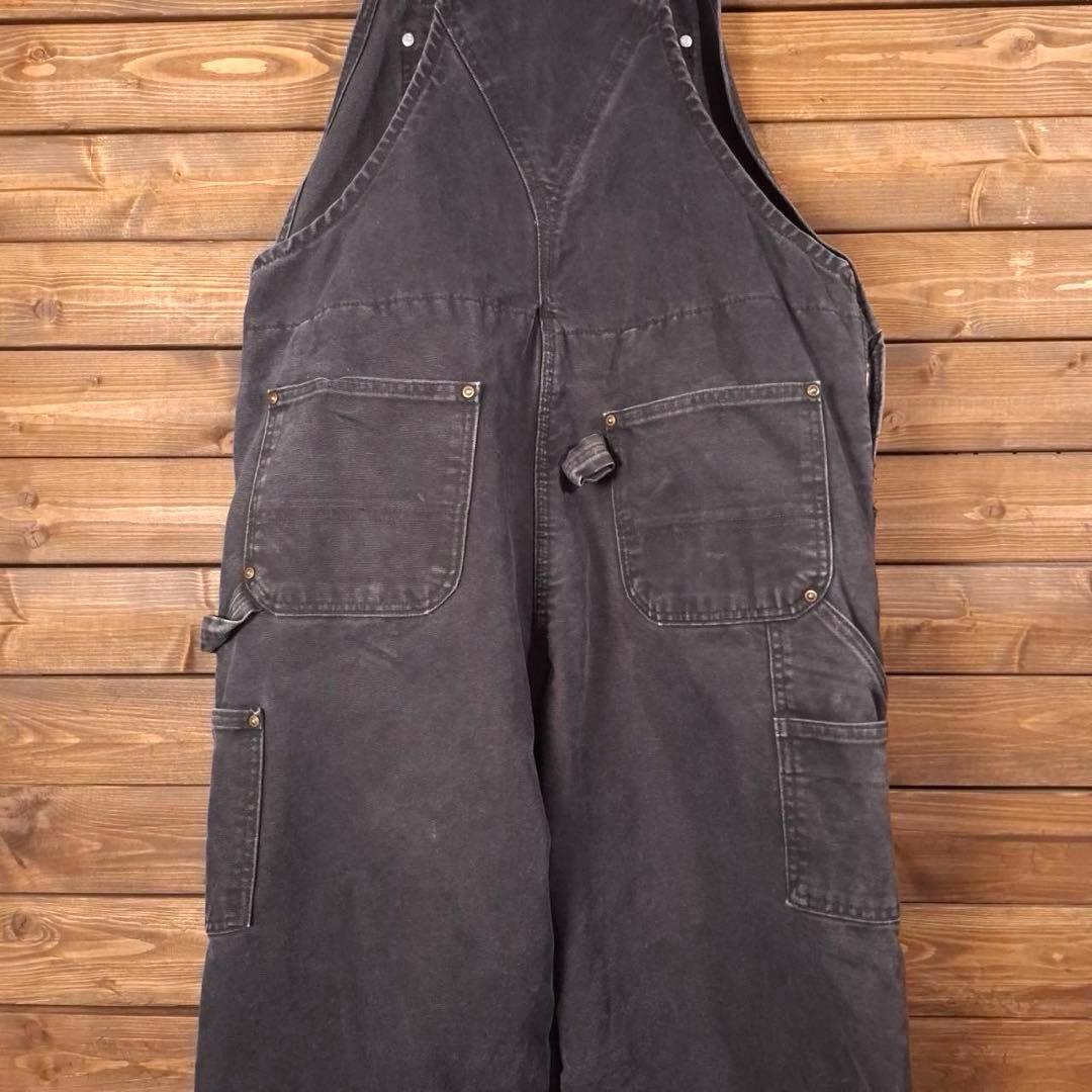 00s carhartt カーハート ダック地 ダブルニー オーバーオール 黒
