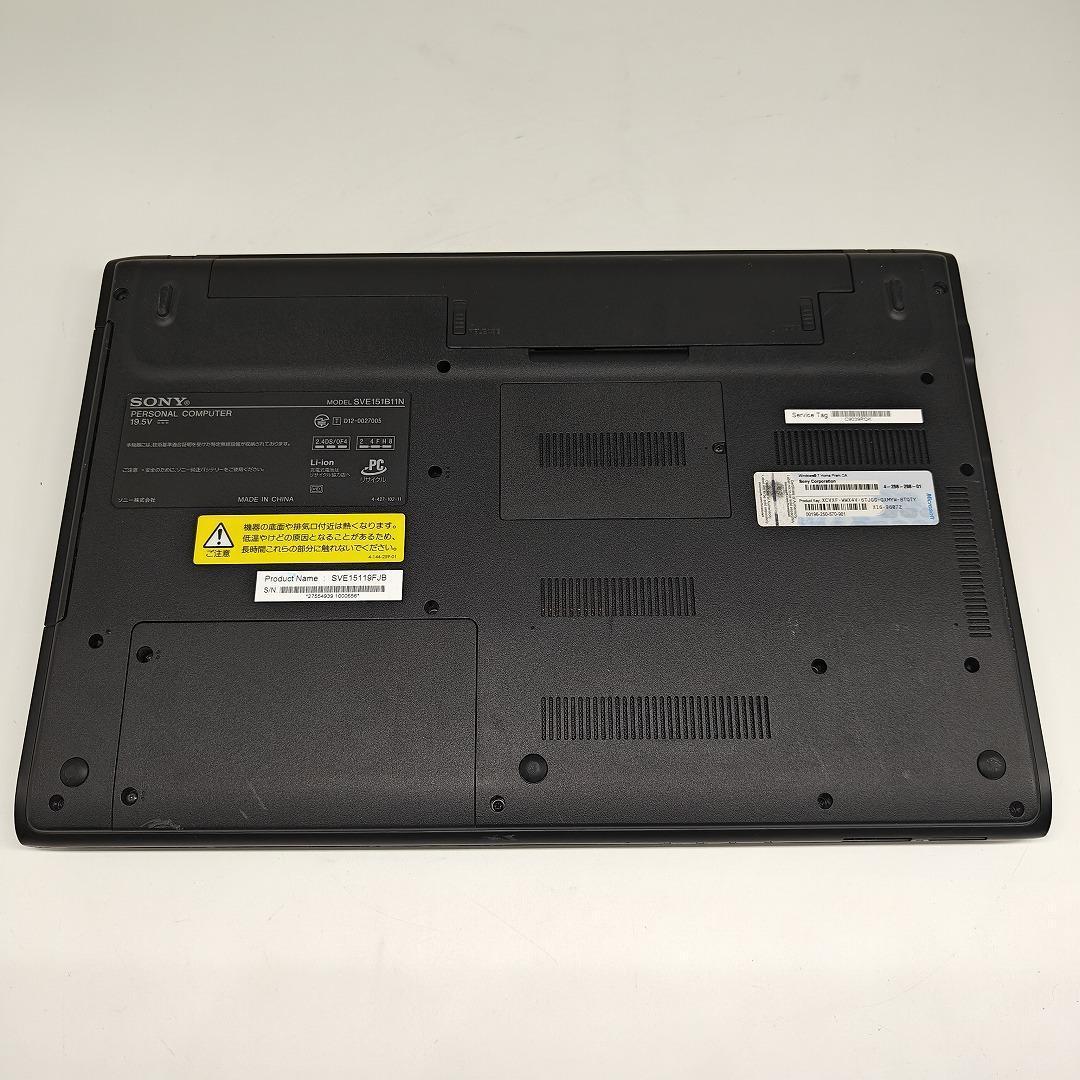 【VAIO】SVE 高速i7 新品SSD256GB 16GB ブラックノートPC