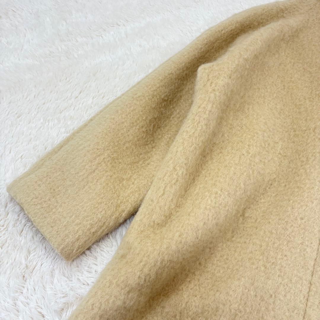 美品✨人気✨anuke Collarless Shaggy Coat ノーカラー