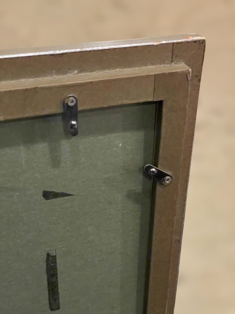 木製 フレーム 額縁 大型 絵画 写真 ポスター 展示 シルバー シンプル 美品