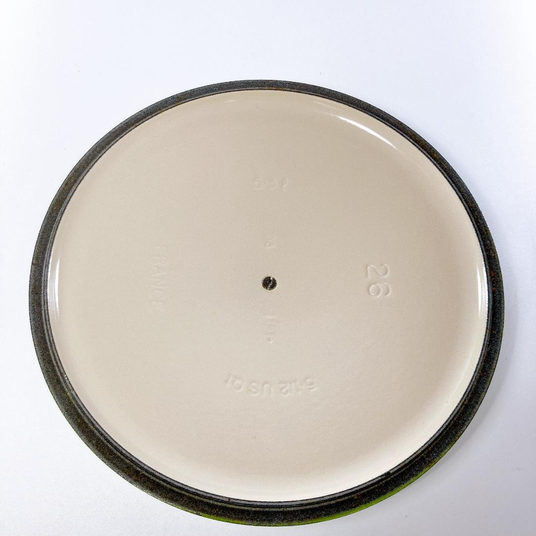 ルクルーゼ ココットロンド 26cm 両手鍋 グリーン　|3350|