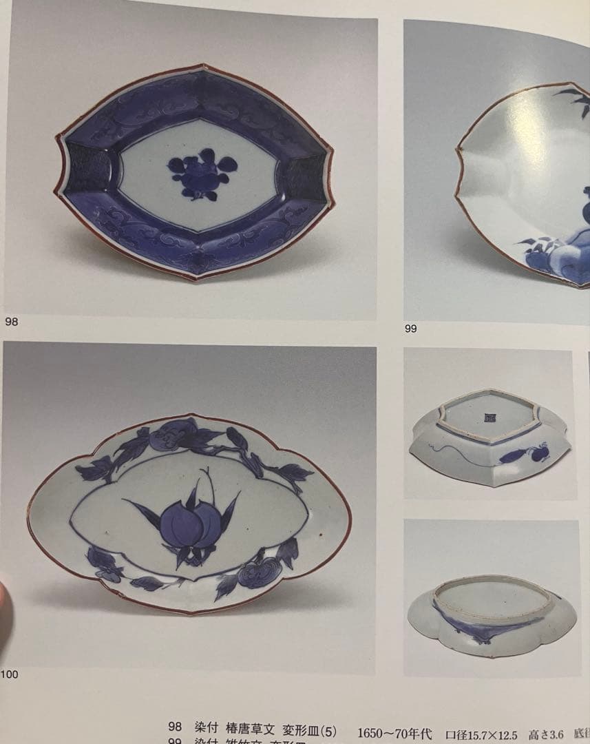 藍九谷　古伊万里　古九谷　柴田コレクション　掲載品　柿右衛門　民藝　花唐草　角福