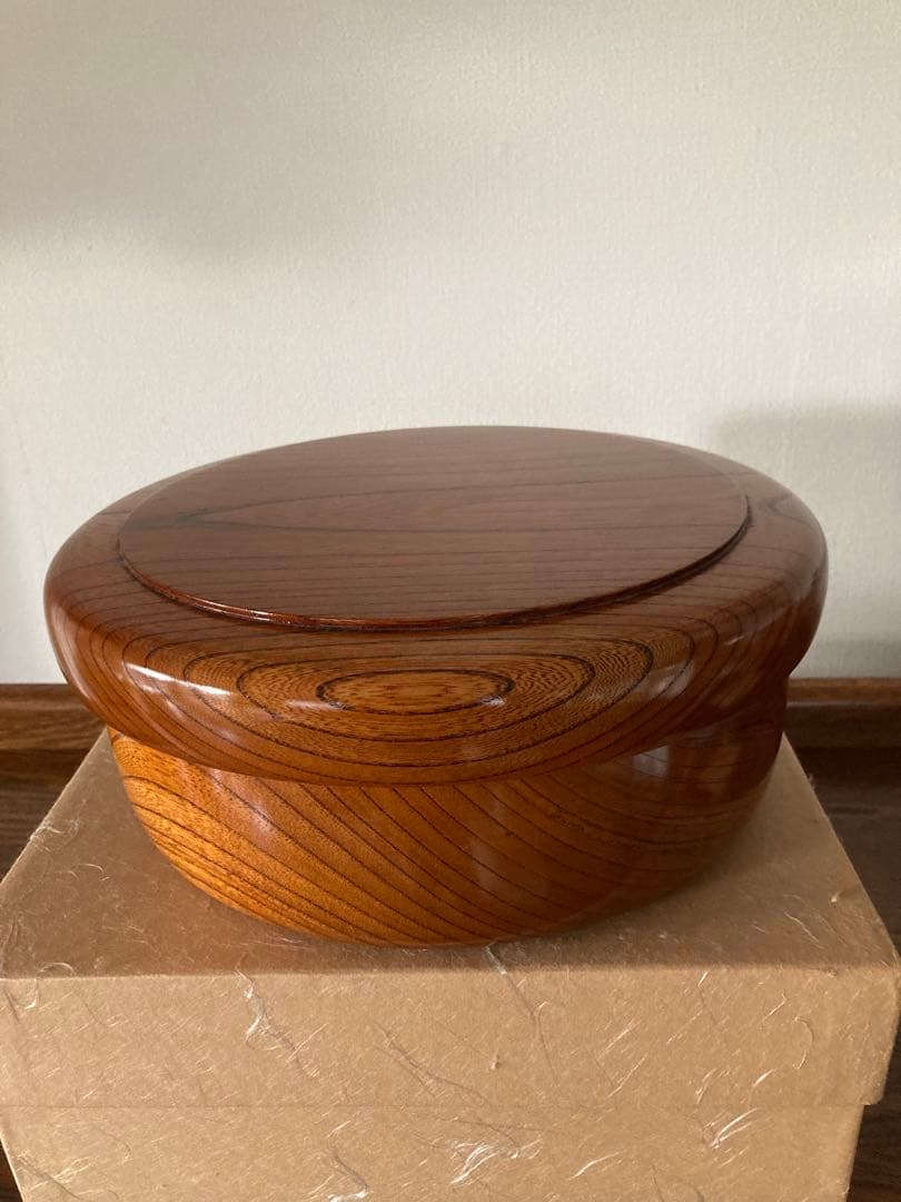 ［新品未使用] くりぬき茶櫃　＊伝統的工芸品小田原漆器♪♪大幅値下げ♪♪