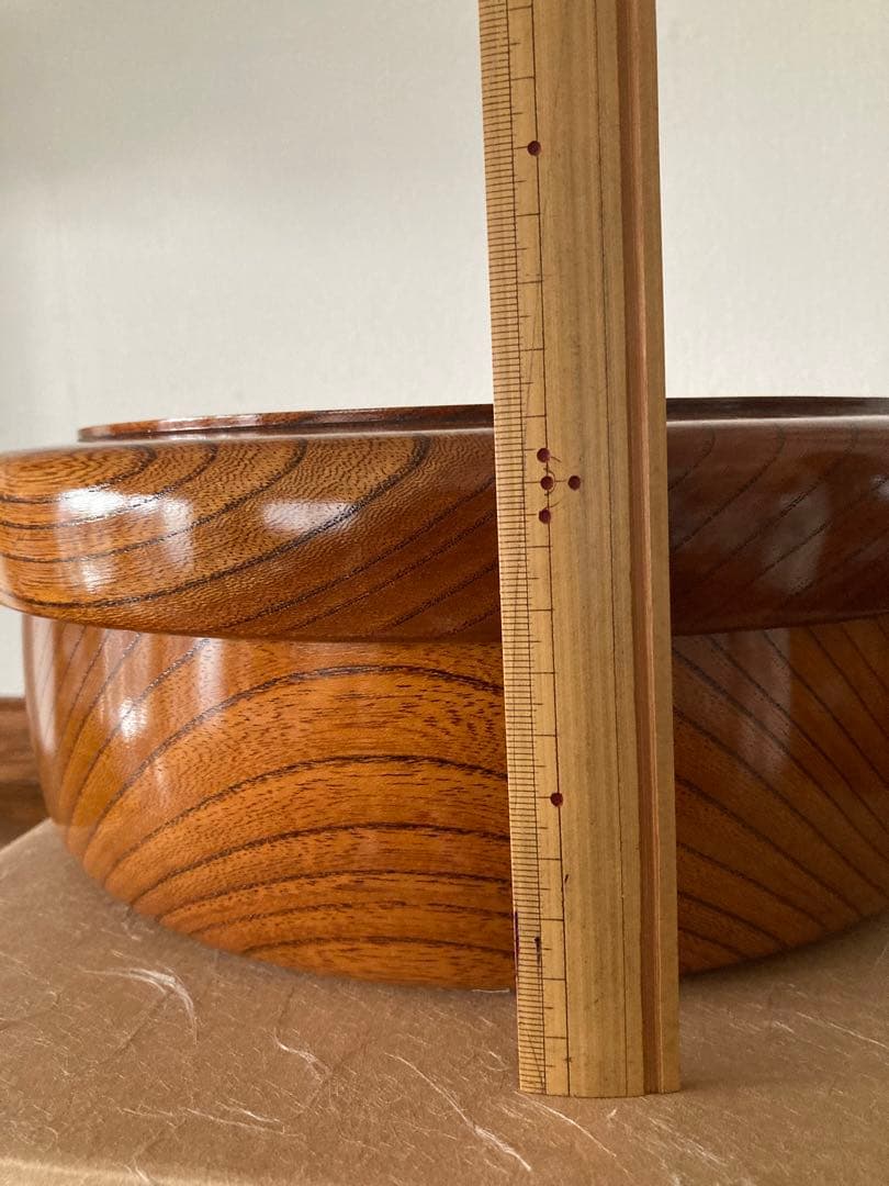 ［新品未使用] くりぬき茶櫃　＊伝統的工芸品小田原漆器♪♪大幅値下げ♪♪