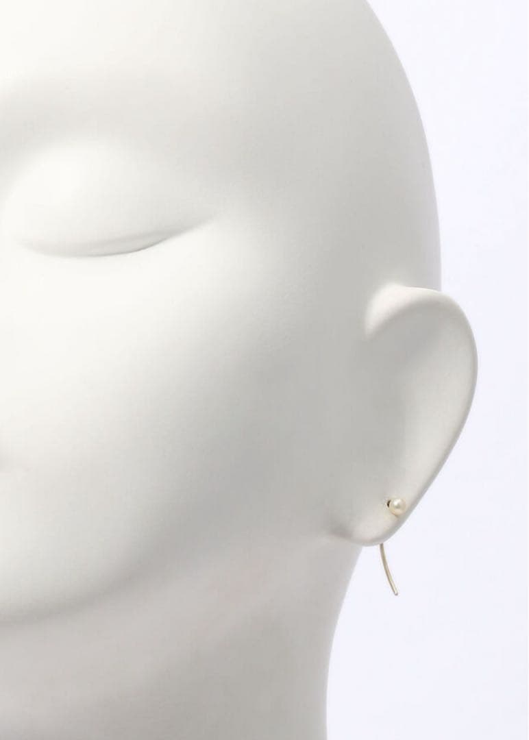 Hirotaka パール片耳用ピアス　Pearl Arrow S