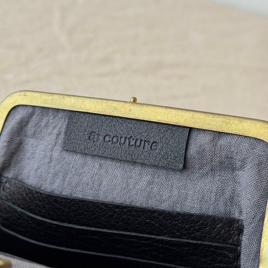 as couture アズ・クチュール 真鍮口金財布 Middle がま口財布