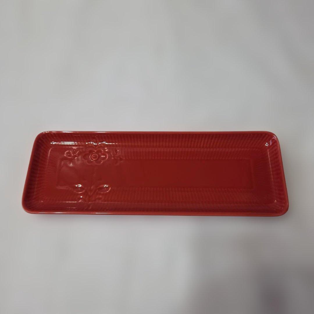 ロイヤルコペンハーゲン　フラワーエンブレム　アップルレッド　トレイ