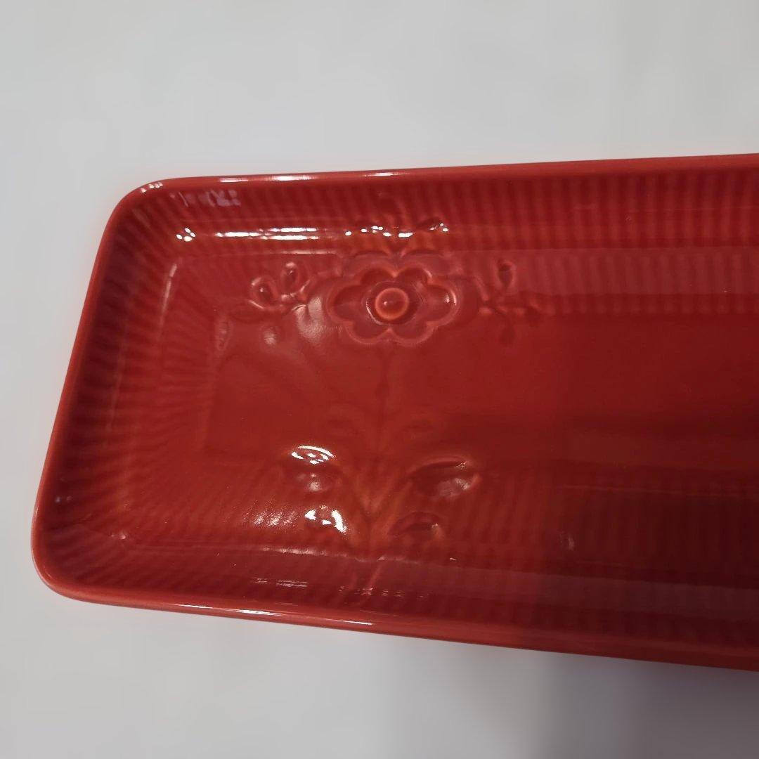 ロイヤルコペンハーゲン　フラワーエンブレム　アップルレッド　トレイ