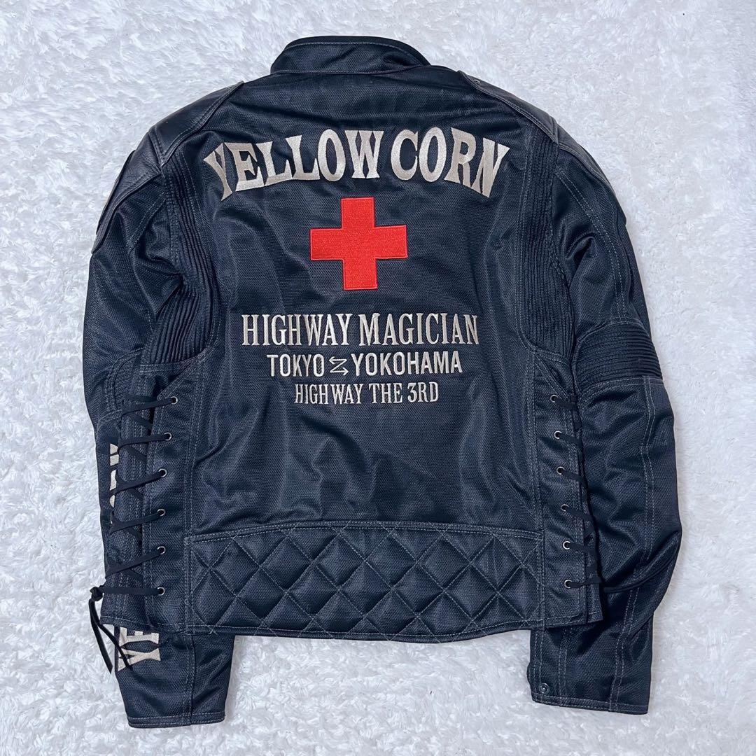 YELLOW CORN バイクジャケット 3L プロテクター付　チタン