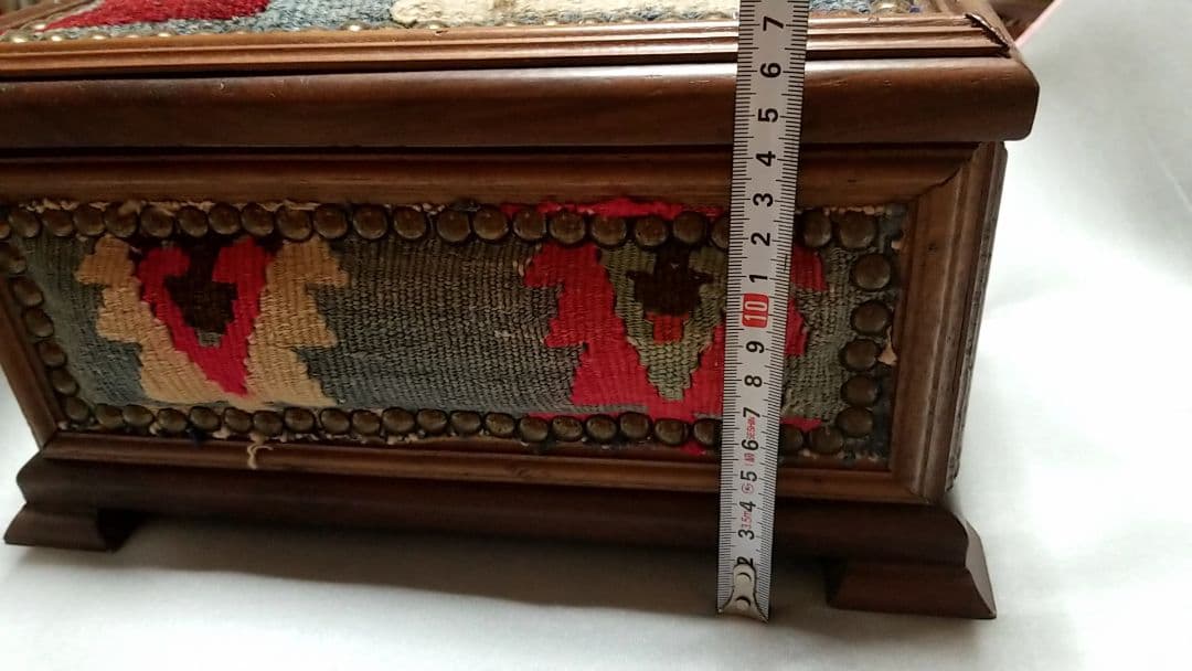 ヴィンテージ オールマイティーキリム 小物入れ 木箱 ディスプレイ