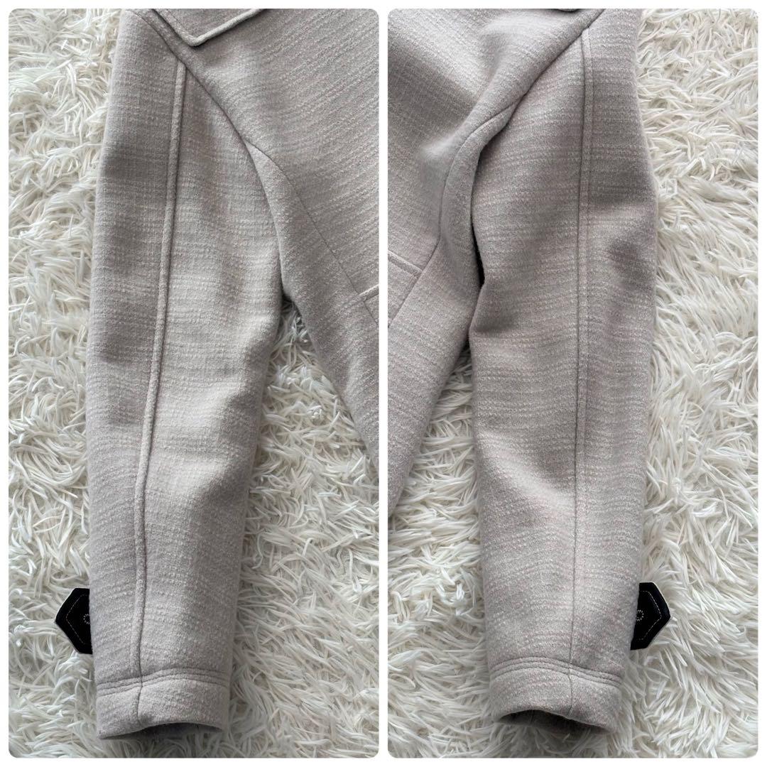 ✨良品✨ バーバリーブラックレーベル ピーコート メルトンウール ロゴ刻印ボタン