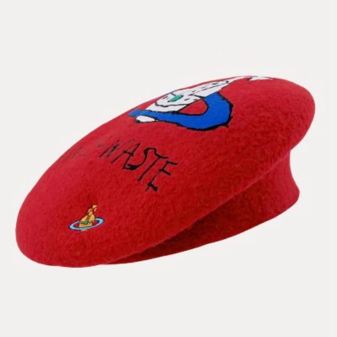 Vivienne Westwood ウール ベレー帽 レディース レッド未使用品