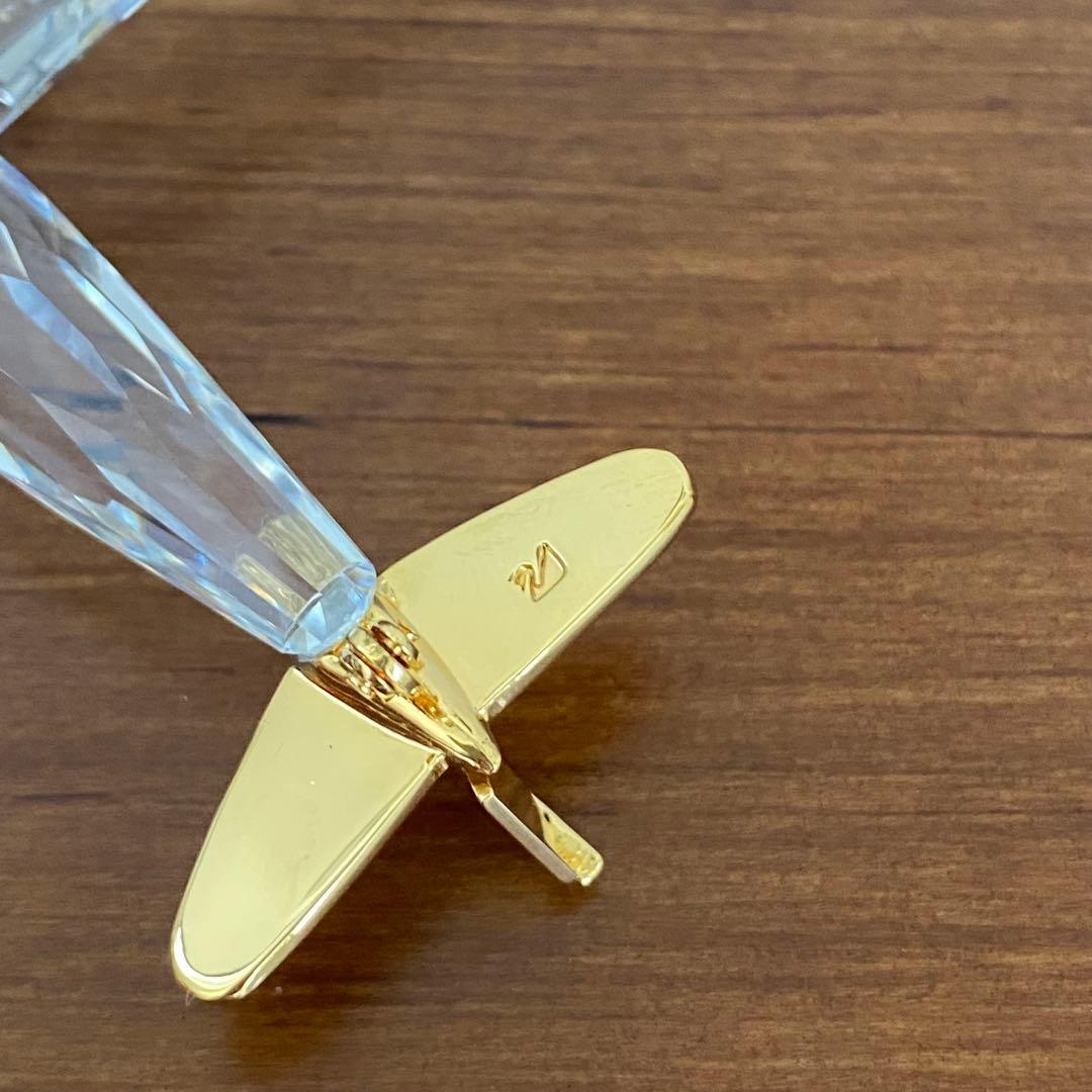 SWAROVSKI スワロフスキー クリスタル 飛行機 置物