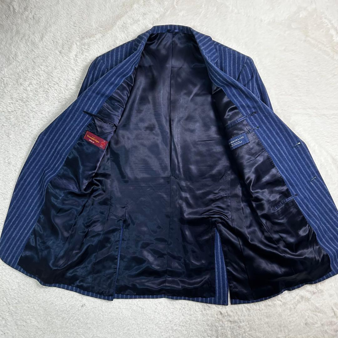 TOMORROWLAND オーダーメイドZegna スーツ　3ピース　ストライプ