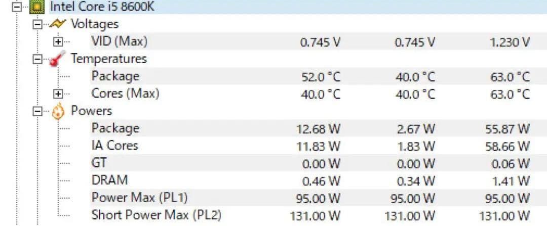 CPU intel CPU Core i5-8600k
