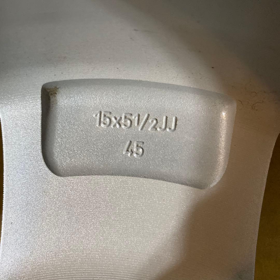 日産セレナC25純正15インチ 15×5.5JJシルバー 5スポーク ホイール