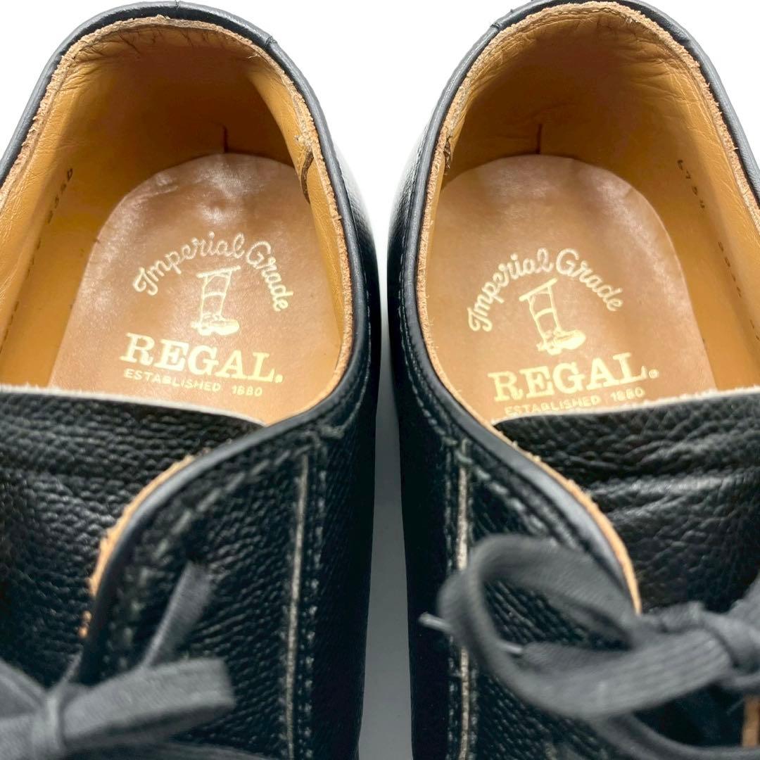 美品 リーガル ドレスビジネス 2236 シボ革 ブラック 25.5 Y1319